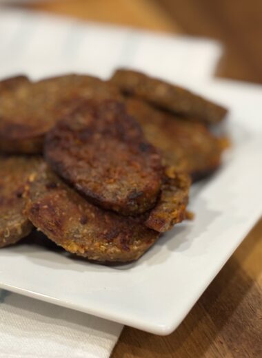 Vegan Apple Sage Breakfast Sausage!