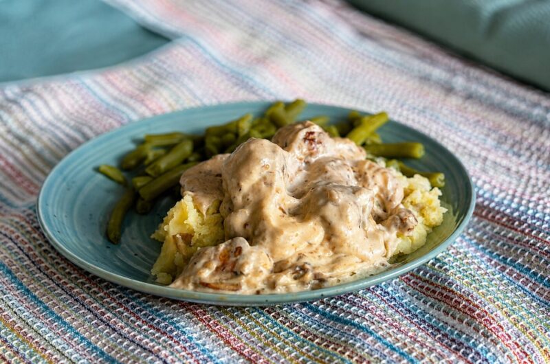 plant based meatball stroganoff